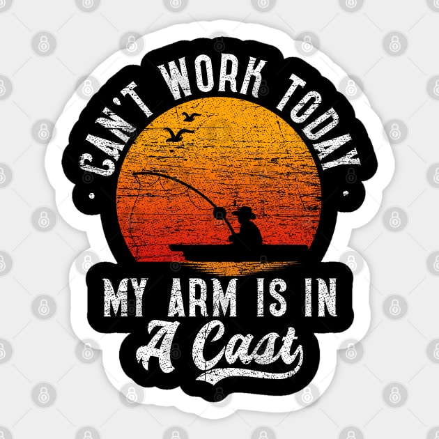 Can't Work Today, My Arm Is In A Cast v2 Sticker by Emma